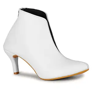 commander shoes Stylish High Ankle Boots for Girls and Women (515 White 7UK)