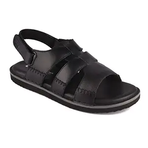 Red Chief Sandal for Men Black