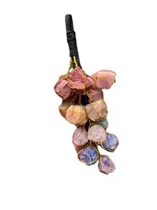 CHAKRAS CRYSTAL Crystal Cage Necklaces Holder - Stone Cage for Crystal, Necklace Cord for Crystal, Quartz Raw Stone Necklace Cord, Crystal Pendant Necklace Stone for Gift