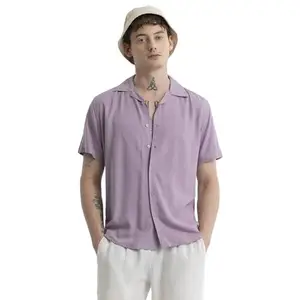 Snitch Bianca Lavender Plain Shirts