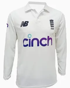 BOWLERS England Test Match 2021 Jersey Full Sleeves (22 (for 2 Years), Anderson)