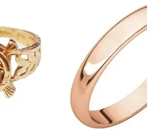 SP Creations Tortoise Ring/Kachua Ring Pack of 2 Brass Ring () BZ_Ring Combo-13