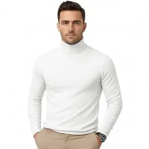 CHKOKKO Men's Winter Wear Cotton High Neck Full Sleeves Regular Fit T-Shirt