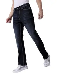The Indian Garage Co Men Bootcut Solid Mid-Rise Stretchable Jeans