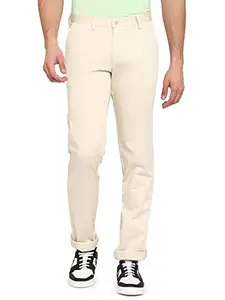 Greenfibre JadeBlue Slim Fit Cotton Casual Pant for Men | Stylish Men's Wear Trousers for Office or Party | Comfortable & Breathable Casual Trousers Pants