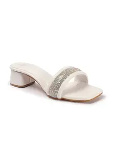 Carlton London Women sandal,White,UK-5
