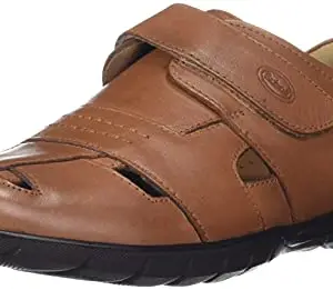 Scholl Men's Callinia Brown Flat Sandal-9 Kids UK (8643864)