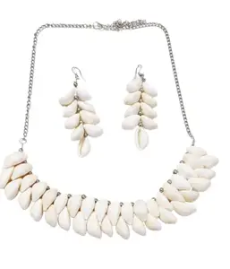 Trendy Style Fashion Jewelry Shell Choker Style Statement Trendy Necklace for Women & Girls (Style-1) (2 Line Shell Choker)
