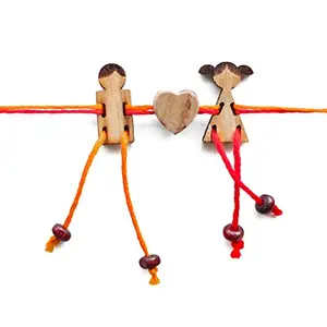 FULKERYA Ecofriendly Rakhi for Men/Boys | Rakhi For Brother | Rakhi for Rakhabandhan with Roli Chawal (BHR09)