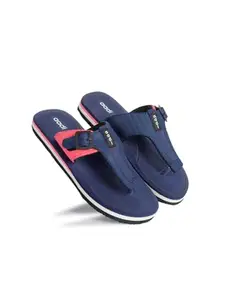 AADI Women's Blue Synthetic Leather Daily Use Casual Sliders/Flip Flop & Slippers