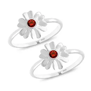 StyleeJewel Sterling Silver Toe Rings for Women | 925 Pure Chandi Bichiya Traditional Design Indian Toe Rings for Women Stylish (SJTR18G)
