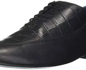 Lee Cooper Men Navy Leather Formal Shoes-10 UK (44 EU) (11 US) (LC3160S)