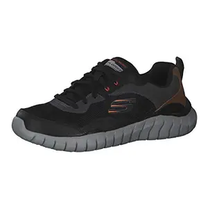Skechers-Black/Charcoal-Men's Casual Shoes-232046-BKCC-OVERHAUL - BETLEY UK10