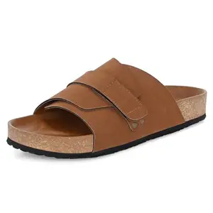 Centrino Men’s Berkin-Style Slip-On Sandals | Open Toe Design | Soft PU Footbed | Lightweight & Comfortable | Arch Support | On-Grip Sole | Casual Outdoor Wear (6865)