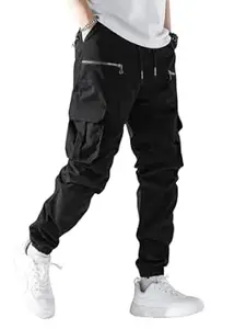 Lymio Cargo for Men || Cotton Cargo Pant || Drawstring Waist Pant (Also Available in Plus Sizes) (34-37)