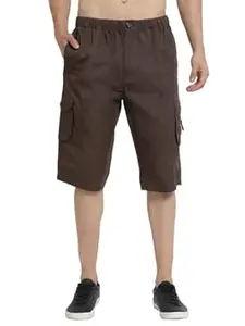 SAPPER Men's Cotton Casual Wear Three Fourth Shorts