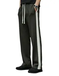 Mack Jonney Men’s Striped Track Pants | Side Stripe Design | Regular Fit | Casual & Athleisure Wear |Pack of 1-MMJ-27