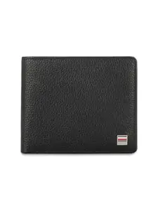 Tommy Hilfiger Limone Men Leather Global Coin Wallet - Black