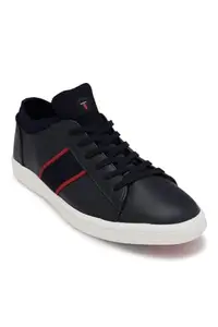 Louis Philippe Men Navy Lace Up Shoes