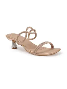 Carlton London Women Sandal,Rose Gold,UK-3