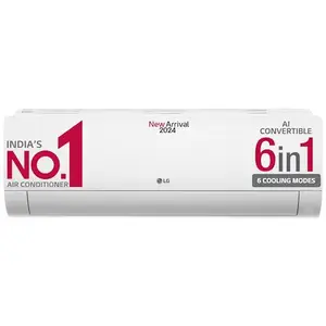 LG 1 Ton 3 Star Dual Inverter Split Ac (Copper, AI Convertible 6-In-1 Cooling, HD Filter with Anti-Virus Protection, 2024 Model, TS-Q12CNXE, White) price in India.