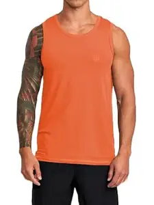 CHKOKKO Sleeveless T Shirts Gym Vest for Men Workout Solid Tank Top for Man Running Sando Lightweight Breathable Casual Summer Wear