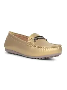 Bata Women's Loafers – Stylish & Comfortable Slip-On Flats for Everyday Casual and Office Wear Yellow