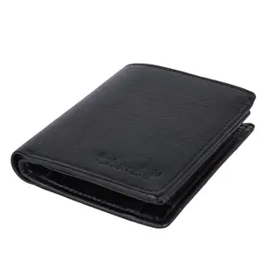 Chardlie Men's Leather Wallet - Book Black | Sleek Design, Organize with Style
