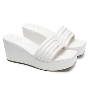 ICONICS Women Sandal,White,UK-6