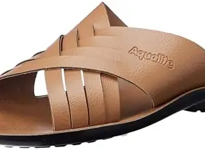 Aqualite Men PG-813 Sandal, Black/Tan, 10 UK/India