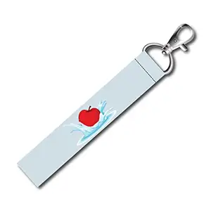 ISEE 360® Red Apple Lanyard Bag Tag with Swivel Lobster for Gift Luggage Bags Backpack Laptop Bags Travelers Students Worker L X H 5 X 0.8 INCH