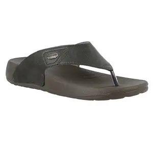 WELCOME Soft Men's Slippers with Cushion FootBed for Adult | Comfortable & Light Weight | Stylish & Anti-Skid | Waterproof & Regular Flip Flops for Gents/Boys, M-GLF-23-OLIVE_7