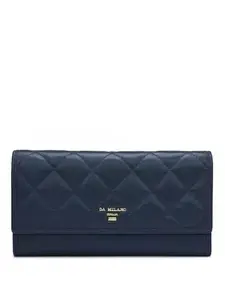 Da Milano Genuine Leather Blue Women Wallet (10127A)