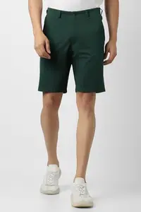 Van Heusen Men's Bermuda Shorts (VFSRARGF504073_Green