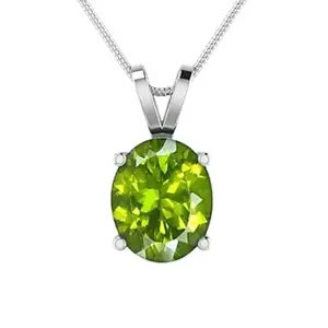 Hdbg Peridot Pendant For Women Peridot Stone Original Certified Unheated Untreated Natural Olivine Stone पेरिडॉट रत्न Zabarjad Stone Sri Lankan Chrysolite Stone Locket ज़बरजद स्टोन लॉकेट For Boy