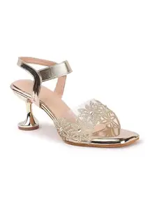 Carlton London Corlton London Women Sandal,Gold,UK-3