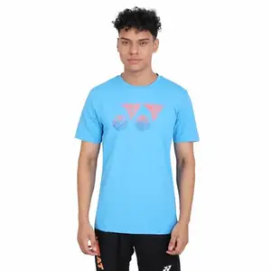 YONEX Round Neck T-Shirts RJ-S092-2330-PLAY3-S|Malibu BLUEJ150