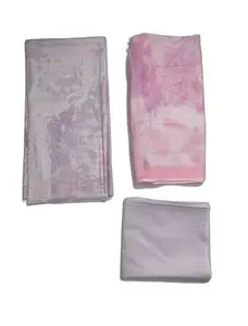 Women's Cotton Dress Material Set, Digital Printed Top and Dupatta, Pink and Lavender, Unstitched (Purple)