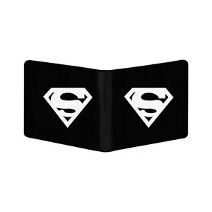 Bhavithram Products Superhero Design Black Canvas, Artificial Leather Wallet-PID34359
