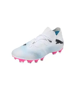 Puma Womens Future 7 Match FG/AG WN's White-Black-Poison Pink Football Shoe - 8 UK (10771601)