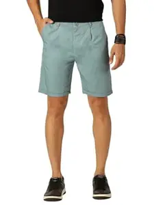Thomas Scott Men's | Solid | Mid Rise | Light Weight | 100% Cotton | Casual | Chino | Shorts for Men