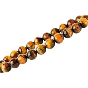 PARIKH AGATE 8mm Tiger Eye Bracelet for Men & Women | Natural Healing Stone Beads for Protection, Confidence & Positive Energy | Reiki, Meditation & Yoga Bracelet