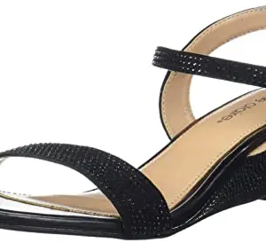 Marie Claire Women's DEBBY SANDAL Black Sandal - 7 UK (6616083)