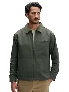 XYXX Men's Canvas Cotton Jacket| Long Sleeves| Solid-Regular Fit Jacket