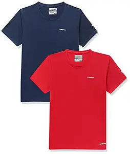Charged Brisk-002 Melange Round Neck Sports T-Shirt Indigo Size Xl And Charged Brisk-002 Melange Round Neck Sports T-Shirt Red Size Xl