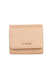 Van Heusen Women Polyurethane Beige Print Casual Wallets