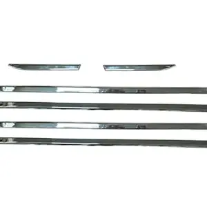 PRIOR Chrome Lower Window Frame Kit/Window Garnish for Maruti Suzuki Grand Vitara/Toyota HYRYDER | Set of 6 pcs