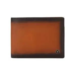 Van Heusen Men's Leather Formal Wallet (Tan, Frsz)