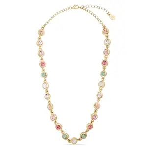 Accessorize London Women Multi Pave Jewel Collar Necklace