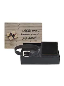 Swiss Design SDWC-128 Wallet & Belt Gift Set for Men